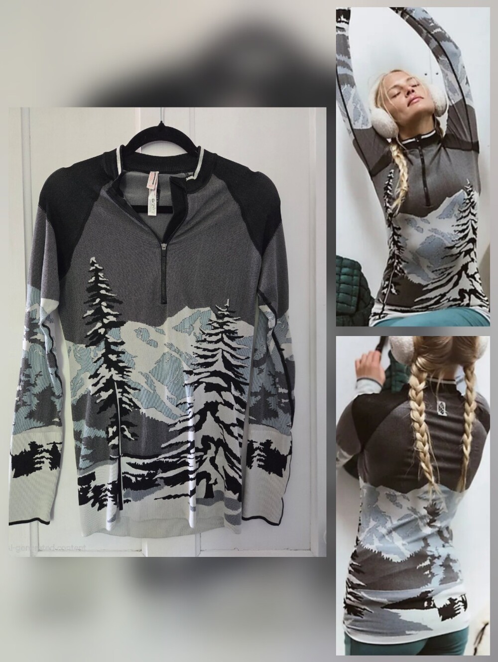 Free People Movement Verbier Seamless 1/2 Zip